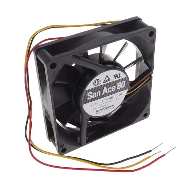 109P0812C601 FAN AXIAL 80X20MM 12VDC WIRE