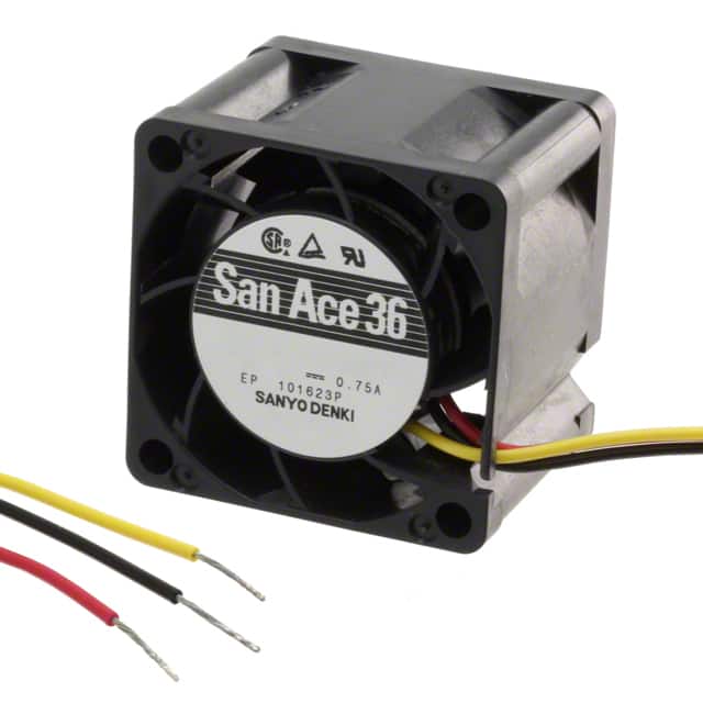 9GV3612G301 FAN AXIAL 36X28MM 12VDC WIRE