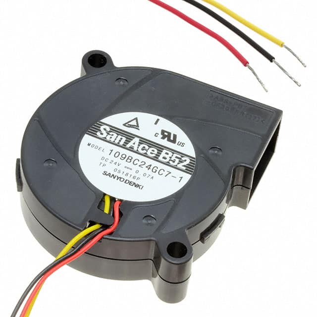 109BC24GC7-1 FAN BLOWER 51X15MM 24VDC WIRE