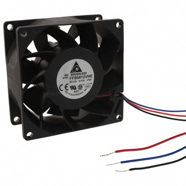 FFB0812VHE-F00 FAN AXIAL 80X38MM 12VDC WIRE