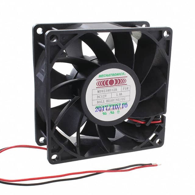 MD9238E12B-FSR-CC FAN AXIAL 92X38MM 12VDC WIRE