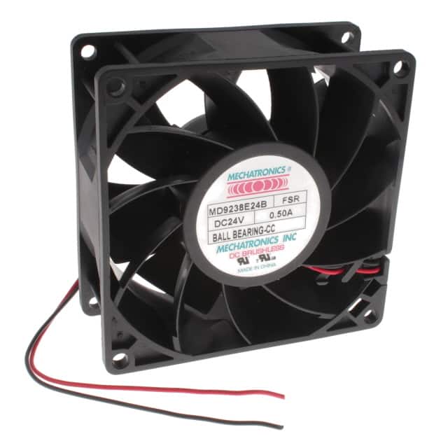 MD9238E24B-FSR-CC-L10 FAN AXIAL 92X38MM 24VDC WIRE