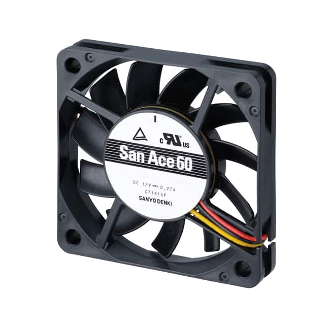 9GA0612G9001 FAN AXIAL 60X15MM 12VDC WIRE