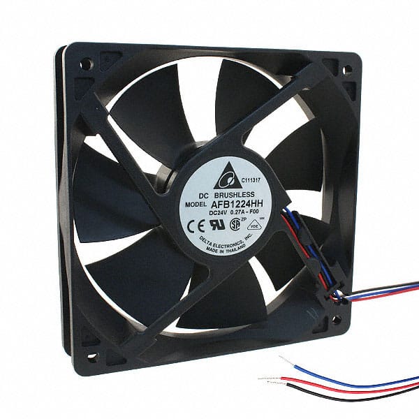 AFB1224HH-F00 FAN AXIAL 120X25.4MM 24VDC WIRE