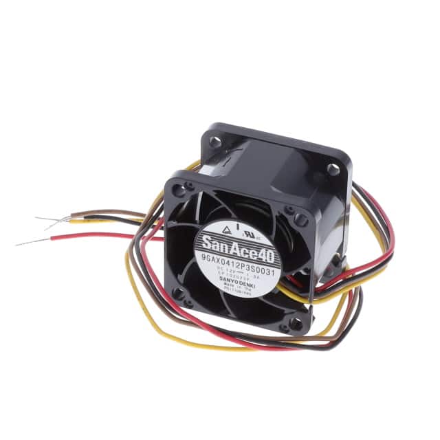 9GAX0412P3S0031 FAN AXIAL 40X28MM 12VDC WIRE