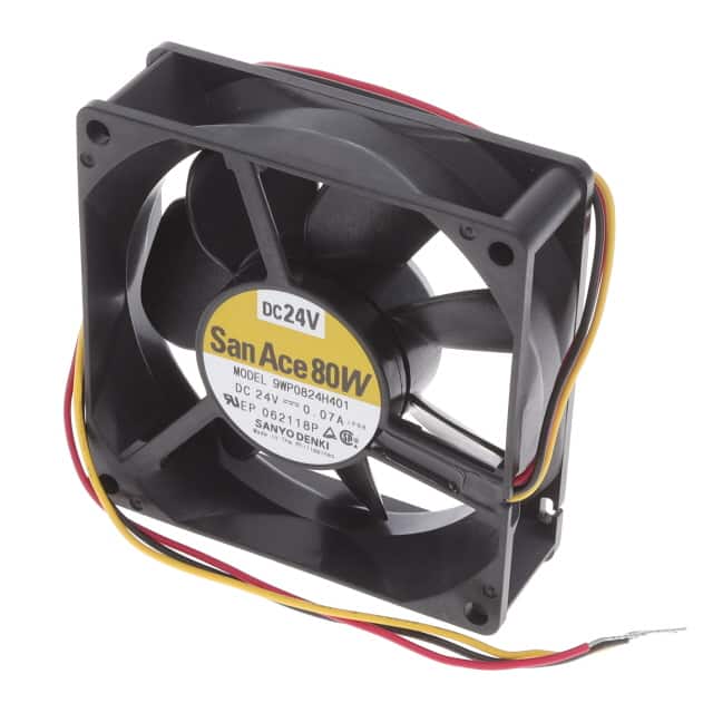 9WP0824H401 FAN AXIAL 80X25MM 24VDC WIRE