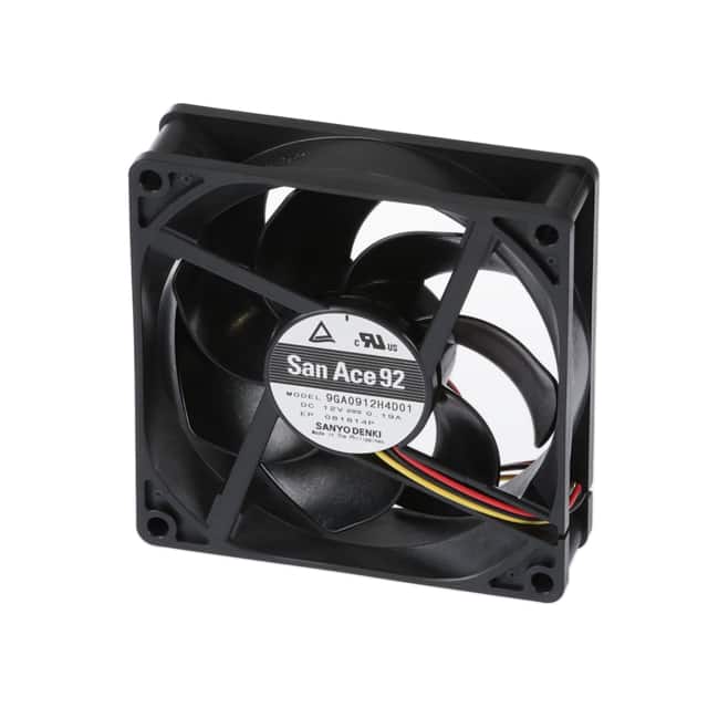 9GA0912H4D01 FAN AXIAL 92X25MM 12VDC WIRE