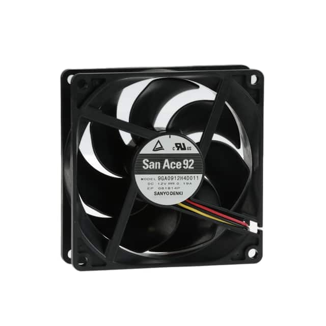 9GA0912H4D011 FAN AXIAL 92X25MM 12VDC WIRE