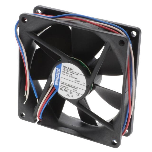 3414N/2GH FAN AXIAL 92X25.4MM 24VDC WIRE