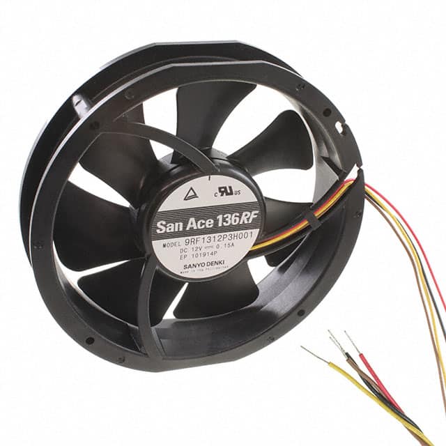 9RF1312P3H001 FAN AXIAL 136X28MM 12VDC WIRE