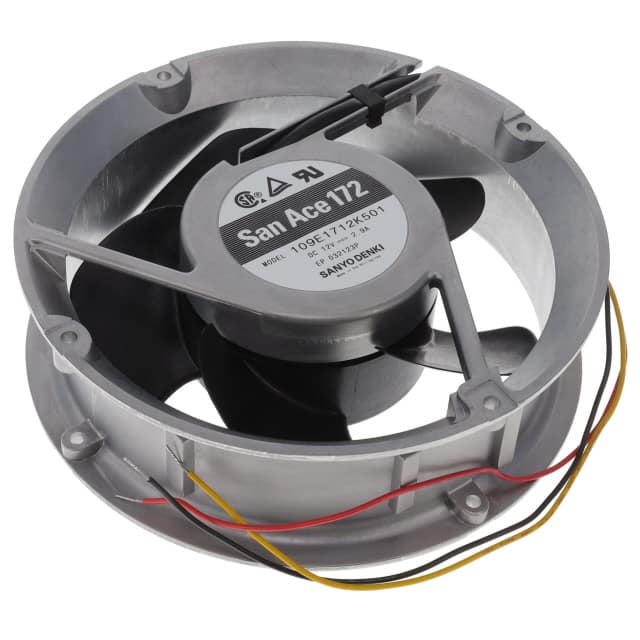 109E1712K501 FAN AXIAL 172X51MM 12VDC WIRE