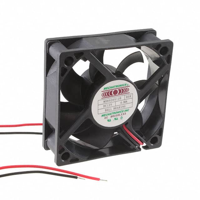 MD6020X12B-RSR FAN AXIAL 60X20.2MM 12VDC WIRE