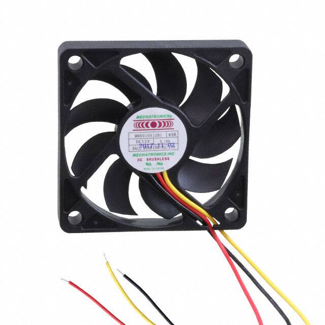 MB6010X12B1-RSR-NS-L18 FAN AXIAL 60X10.2MM 12VDC WIRE