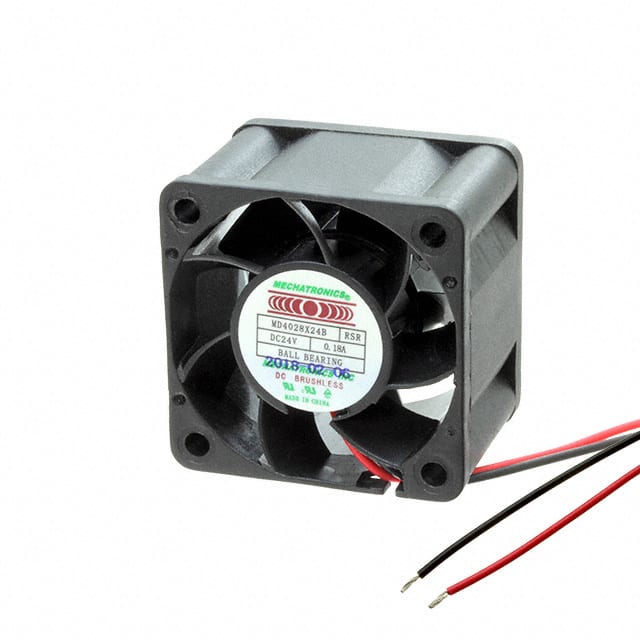 MD4028X24B-RSR-L24 FAN AXIAL 40X28MM 24VDC WIRE