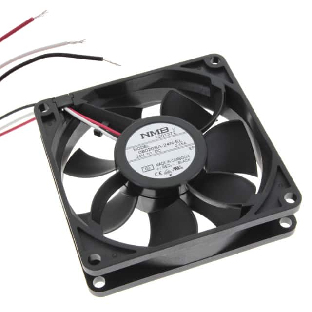 08020SA-24N-EL-00 FAN AXIAL 80X20MM 24VDC WIRE