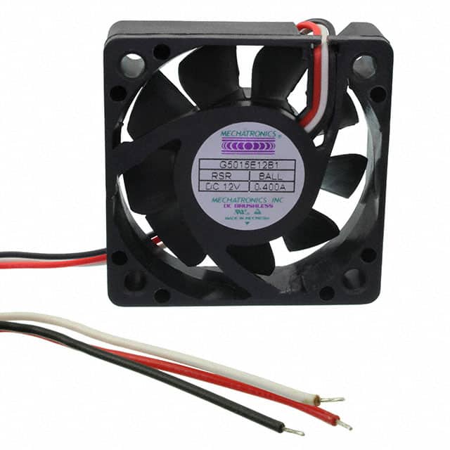 G5015E12B1-RSR FAN AXIAL 50X15MM 12VDC WIRE