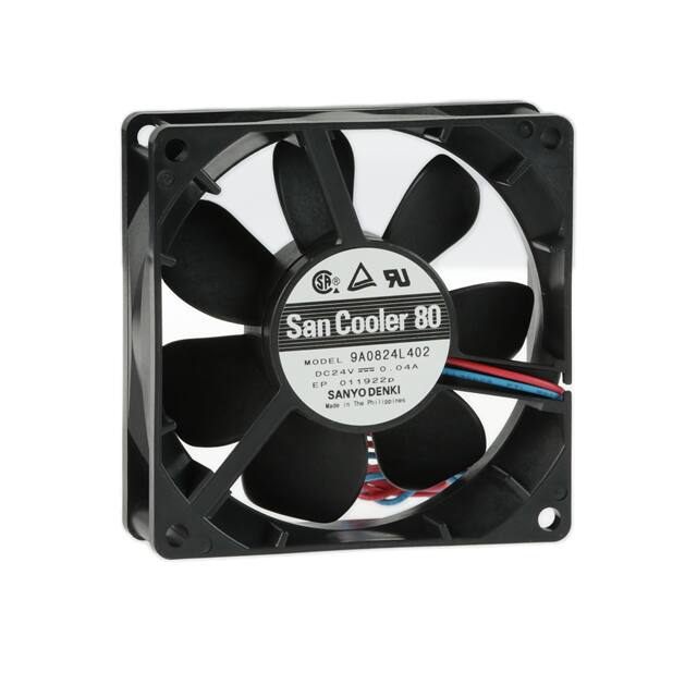 9A0824L402 FAN AXIAL 80X25MM 24VDC WIRE