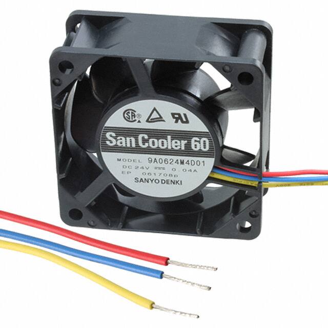 9A0624M4D01 FAN AXIAL 60X25MM 24VDC WIRE