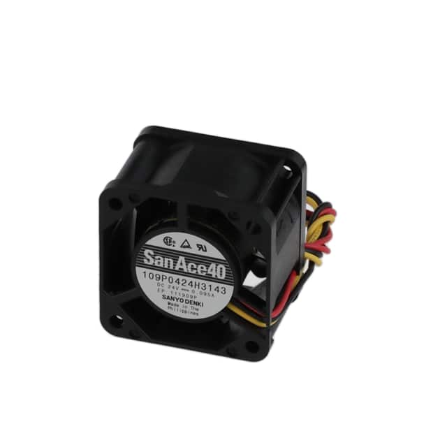 109P0424H3143 FAN AXL 40X28MM 24VDC RECT CONN