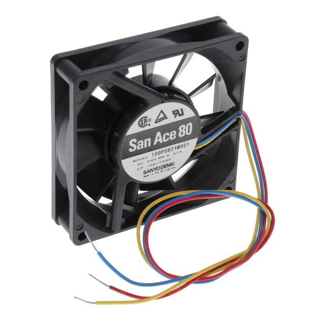 109P0824M601 FAN AXIAL 80X20MM 24VDC WIRE