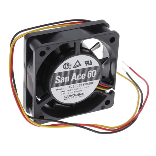 109P0648H6D01 FAN AXIAL 60X20MM 48VDC WIRE