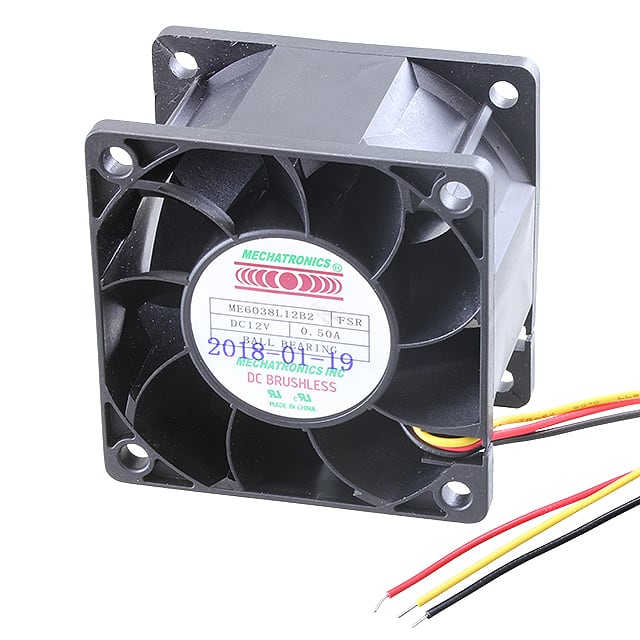 ME6038L12B2-FSR FAN AXIAL 60X38MM 12VDC WIRE