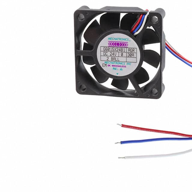 G6015X24B1-AGR-EM FAN AXIAL 60X15.3MM 24VDC WIRE