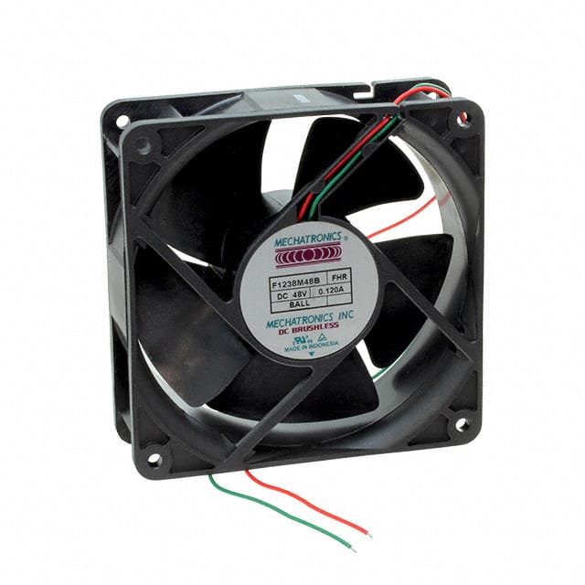 F1238E48B-FHR FAN AXIAL 119X38MM 48VDC WIRE