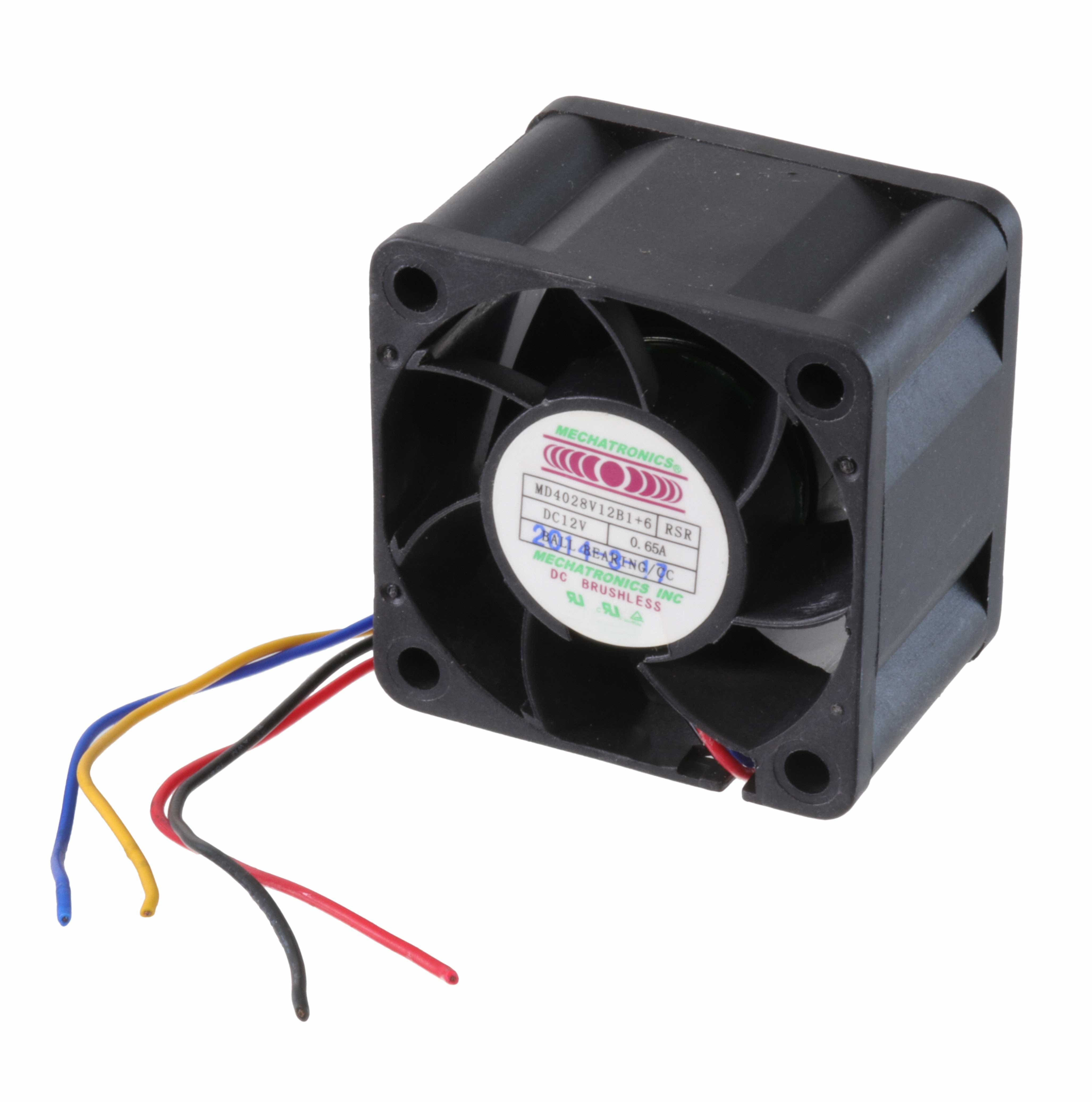 MD4028V12B1+6-RSR-CC-L4 FAN AXIAL 40X28MM 12VDC WIRE