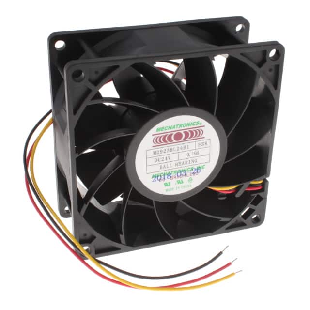 MD9238L24B1-FSR FAN AXIAL 92X38MM 24VDC WIRE