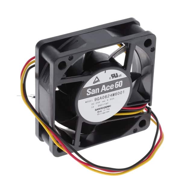 9GA0624M6001 FAN AXIAL 60X20MM 24VDC WIRE
