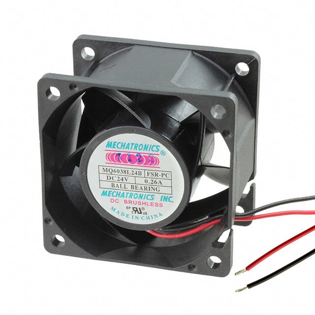 MQ6038L24B-FSR-PC FAN AXIAL 60X38MM 24VDC WIRE