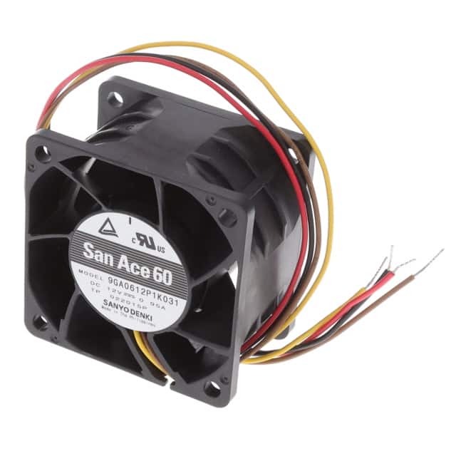 9GA0612P1K031 FAN AXIAL 60X38MM 12VDC WIRE