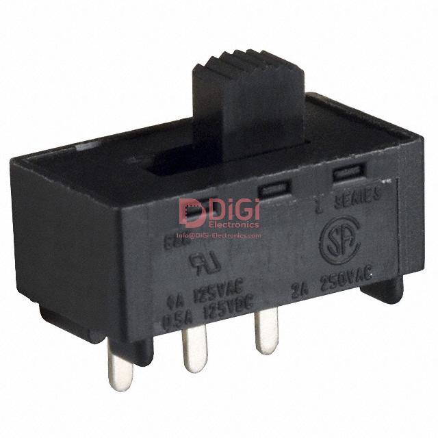 L202011MS02QE The C&K L202011MS02QE is a DPDT slide switch with a 4A 125V AC/28V DC contact rating. It features PC pin termination and an operating temperature range of -30°C to 65°C.