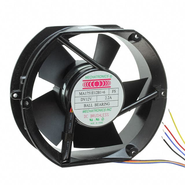 MA1751E12B1+6-FSR-EM FAN AXIAL 172X50.8MM 12VDC WIRE