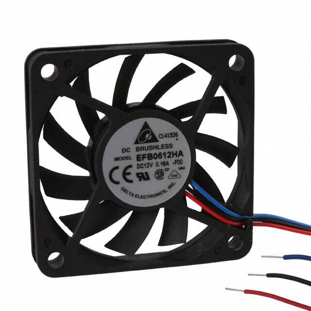EFB0612HA-F00 FAN AXIAL 60X10MM 12VDC WIRE