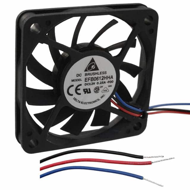 EFB0612HHA-F00 FAN AXIAL 60X10MM 12VDC WIRE