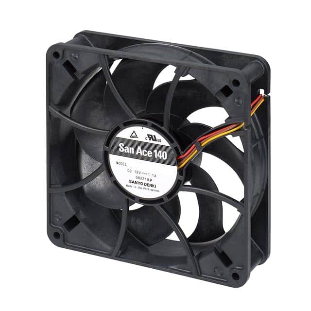 9RA1412S1001 140X38MM 12VDC LOW NOISE TACH