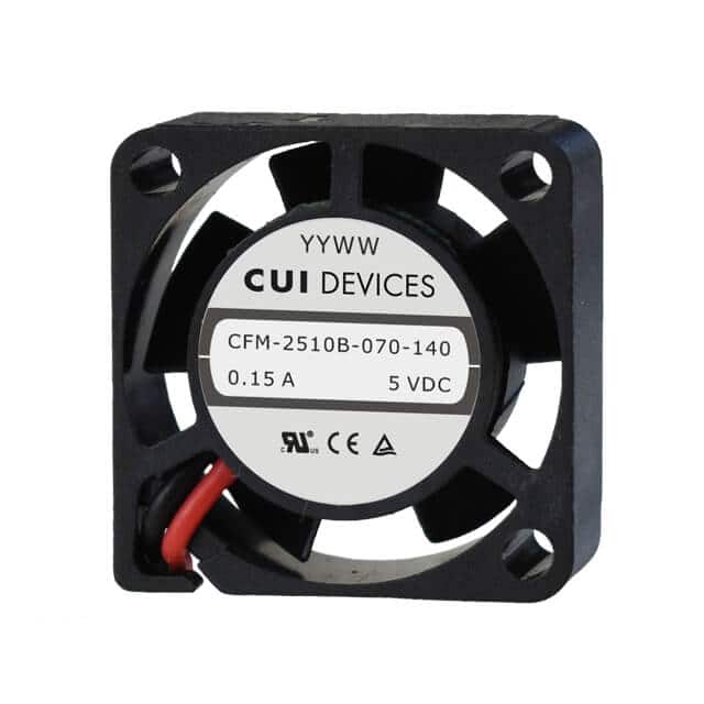 CFM-2510B-1100-218-20 FAN AXIAL 25X10MM 12VDC WIRE