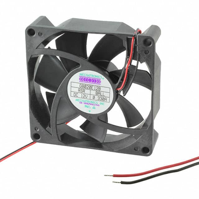 G8020E24B-RSR FAN AXIAL 80X20.8MM 24VDC WIRE