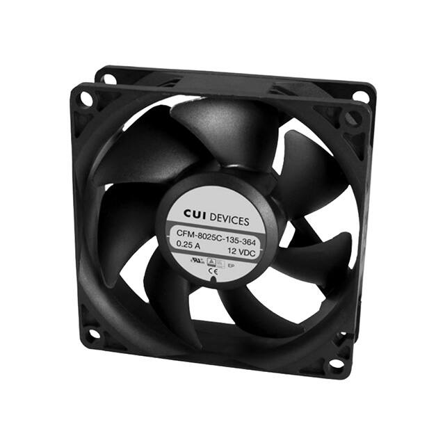 CFM-8025C-135-364-22 FAN AXIAL 80X25MM 12VDC WIRE