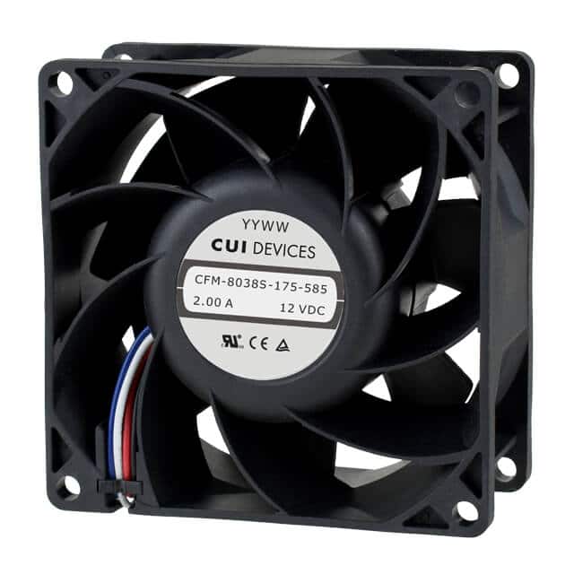 CFM-8038S-250-498-20 FAN AXIAL 80X37.6MM 24VDC WIRE