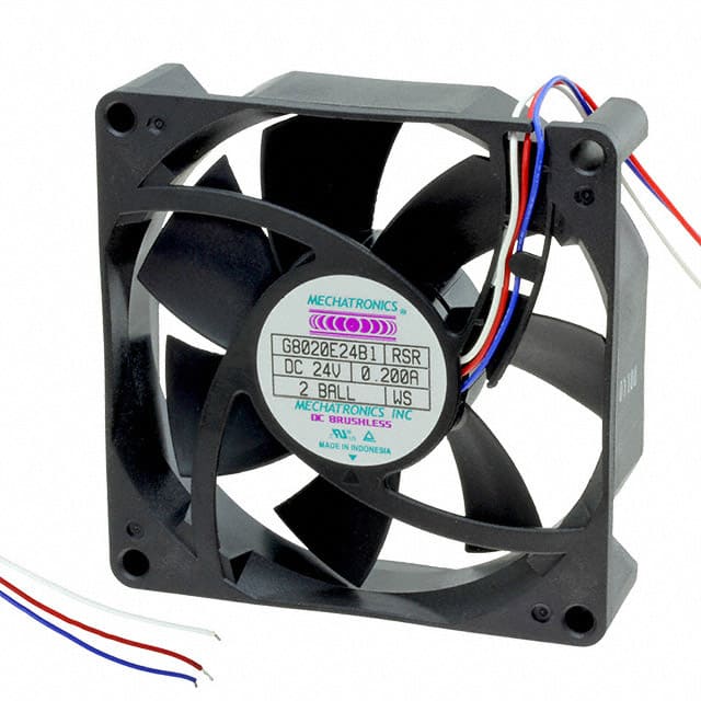 G8020E24B1-RSR-WS FAN AXIAL 80X20.8MM 24VDC WIRE