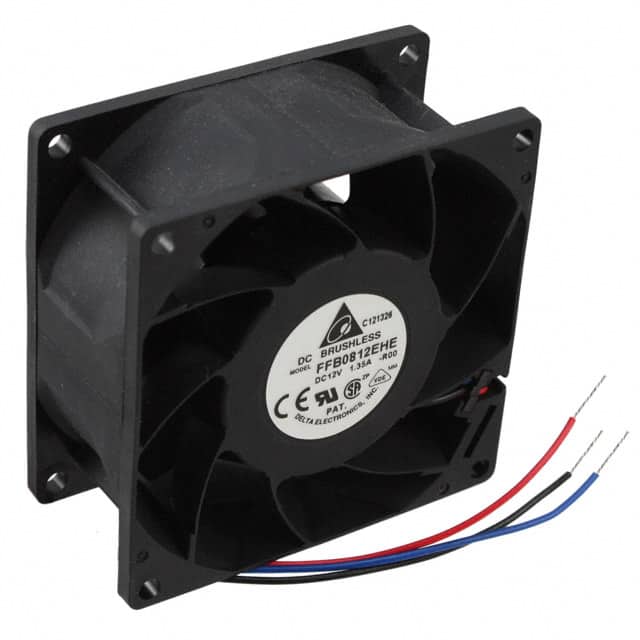 FFB0812EHE-R00 FAN AXIAL 80X38MM 12VDC WIRE