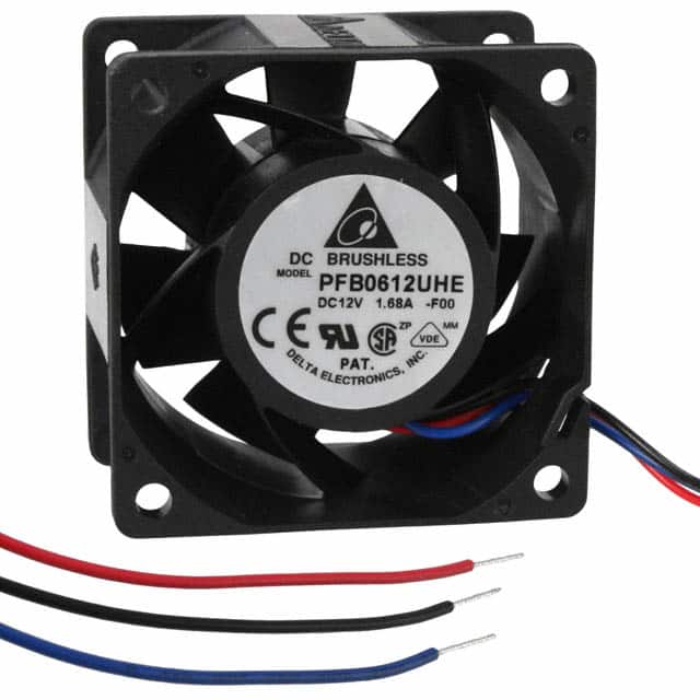 PFB0612UHE-F00 FAN AXIAL 60X38MM 12VDC WIRE