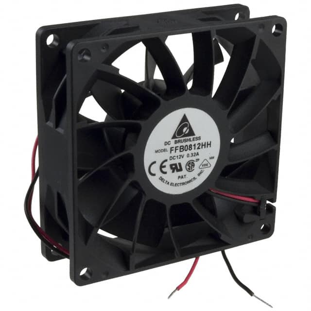FFB0812HH FAN AXIAL 80X25.4MM 12VDC WIRE