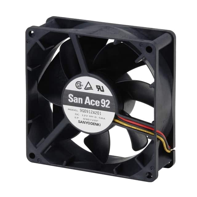 9G0912A2011 FAN AXIAL 92X32MM 12VDC WIRE