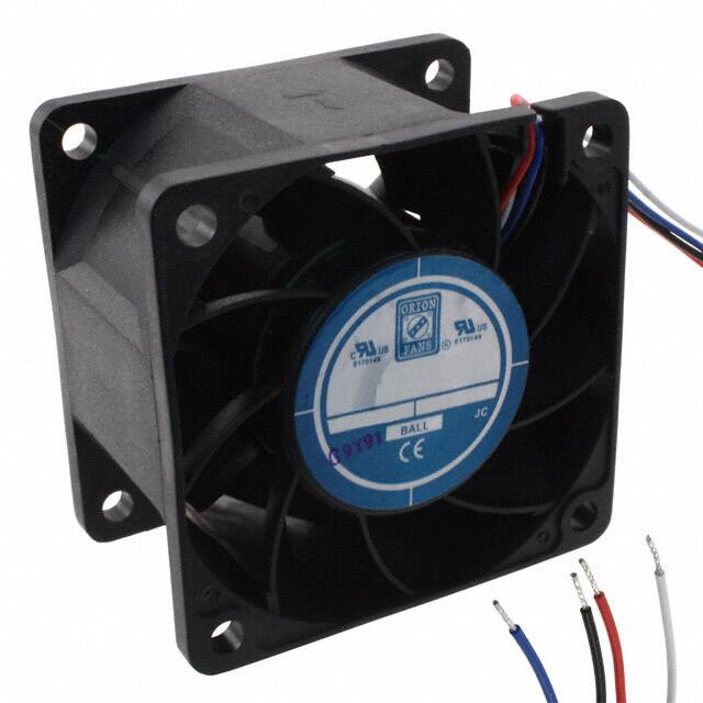 OD6038-12HBVXC10A FAN AXIAL 60X38MM 12VDC WIRE