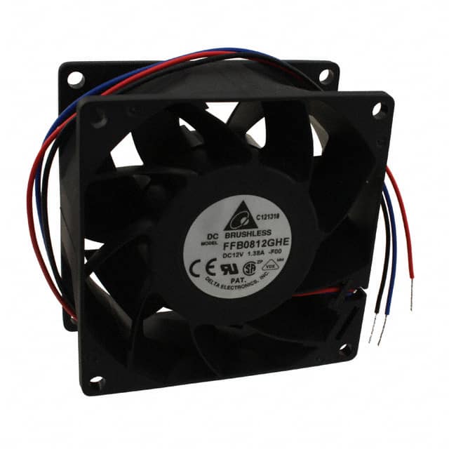 FFB0812GHE-F00 FAN AXIAL 80X38MM 12VDC WIRE