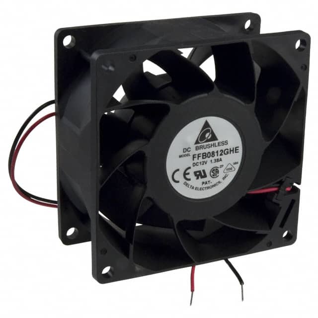 FFB0812GHE FAN AXIAL 80X38MM 12VDC WIRE